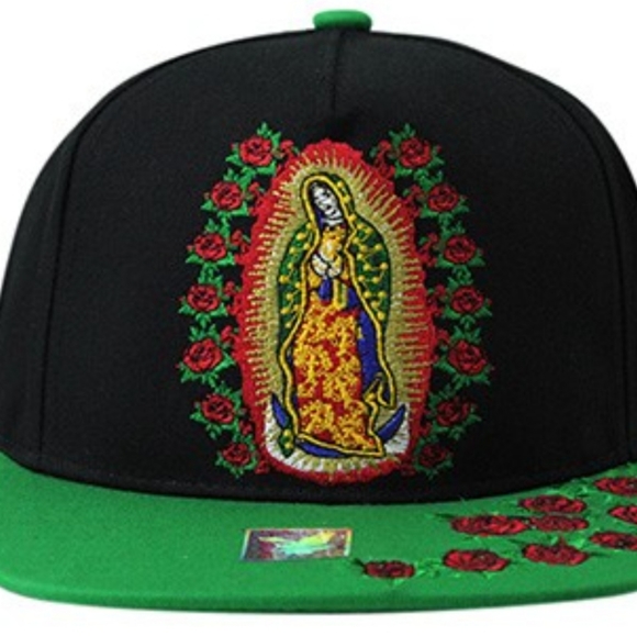 Virgin Mary Hat Roses 